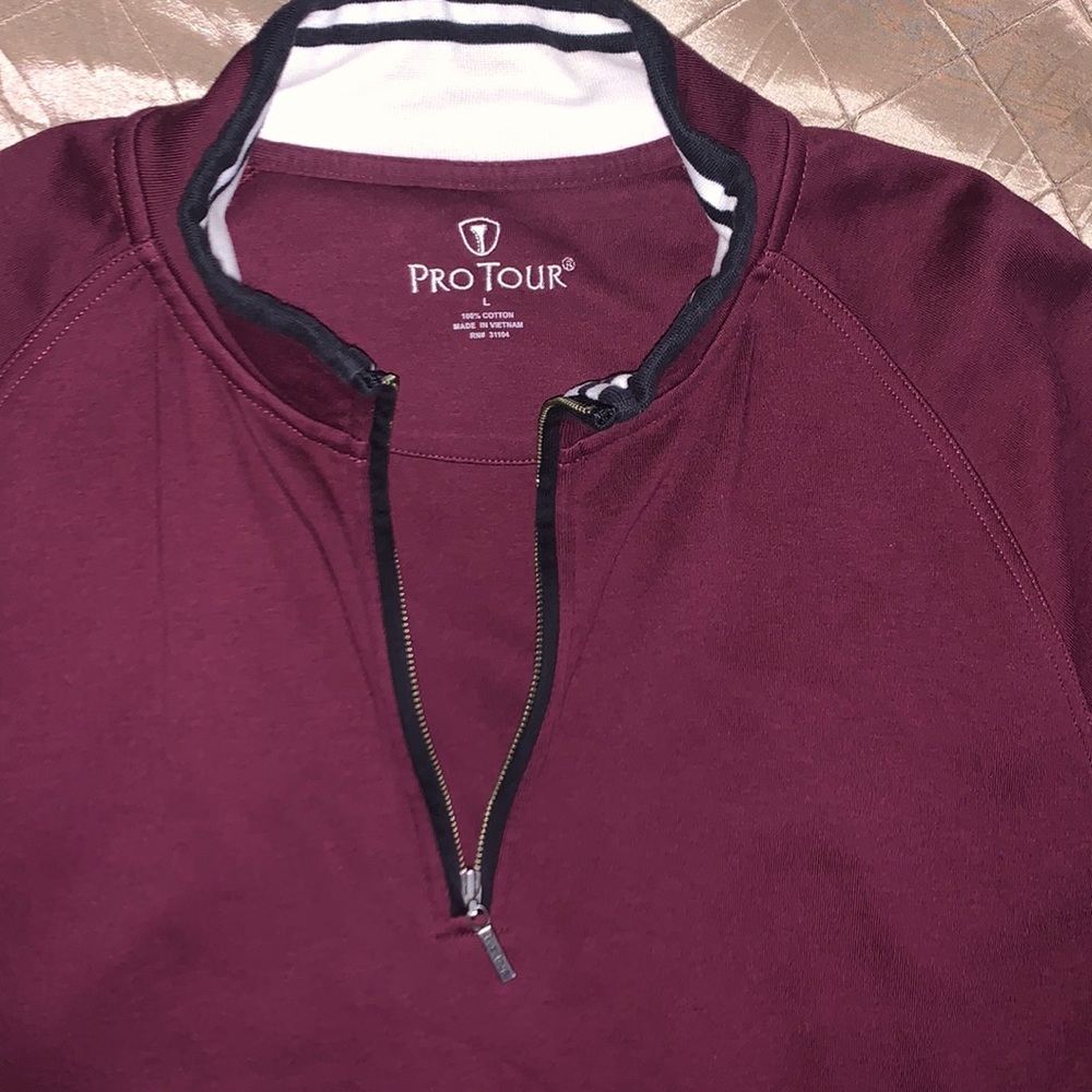 Pro Tour 1/4 Zip Mock Neck Pullover